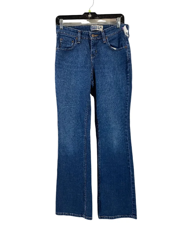 Jeans Boot Cut By Levis Signature In Blue Denim, Size: 4