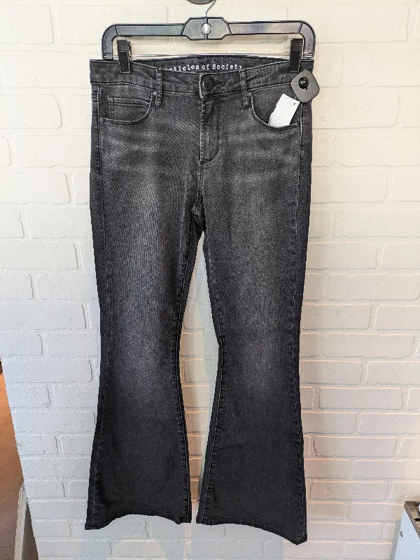 Jeans Flared By Articles Of Society In Black Denim, Size: 4