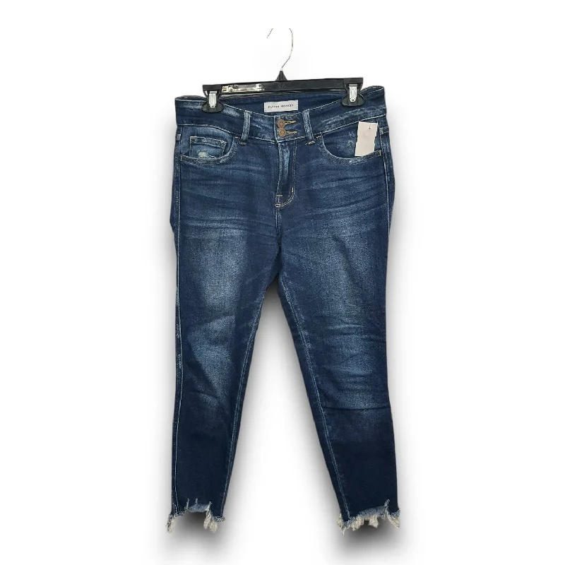 Jeans Skinny By Flying Monkey In Blue Denim, Size: 6