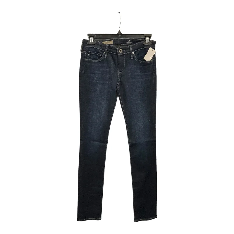 Jeans Straight By Adriano Goldschmied In Blue Denim, Size: 2