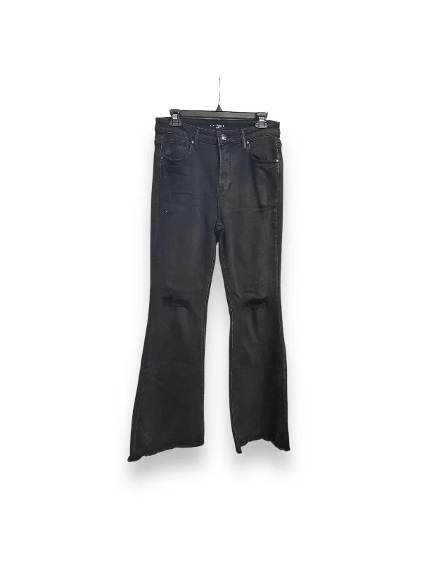 Jeans Wide Leg By Risen In Black, Size: 8