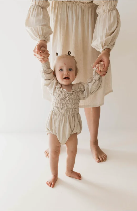 Baby Linen Romper | Flax