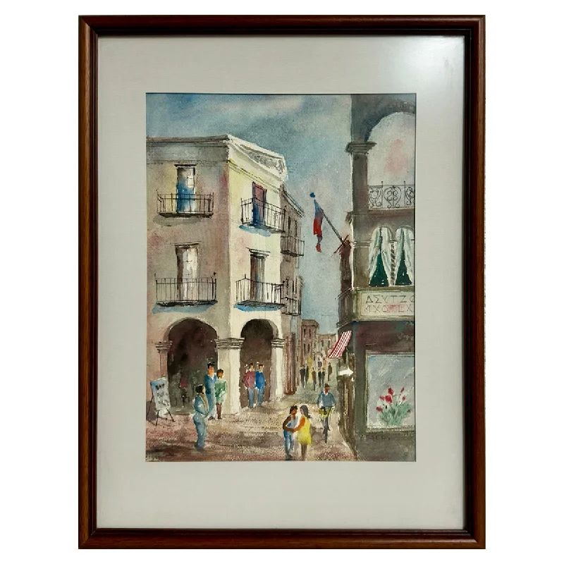 "Greek Village" Signed