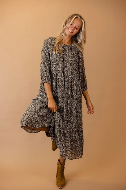 Valley of Your Heart Puff Sleeve Dress