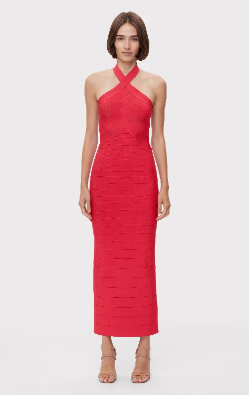 ICON BANDAGE HALTER GOWN