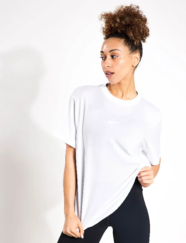 One Relaxed Dri-FIT Short-Sleeve Top - White/Black