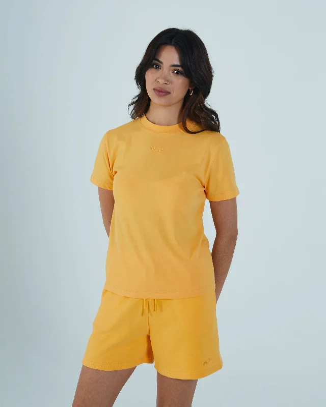 Summer Boxy T-Shirt Light Tangerine