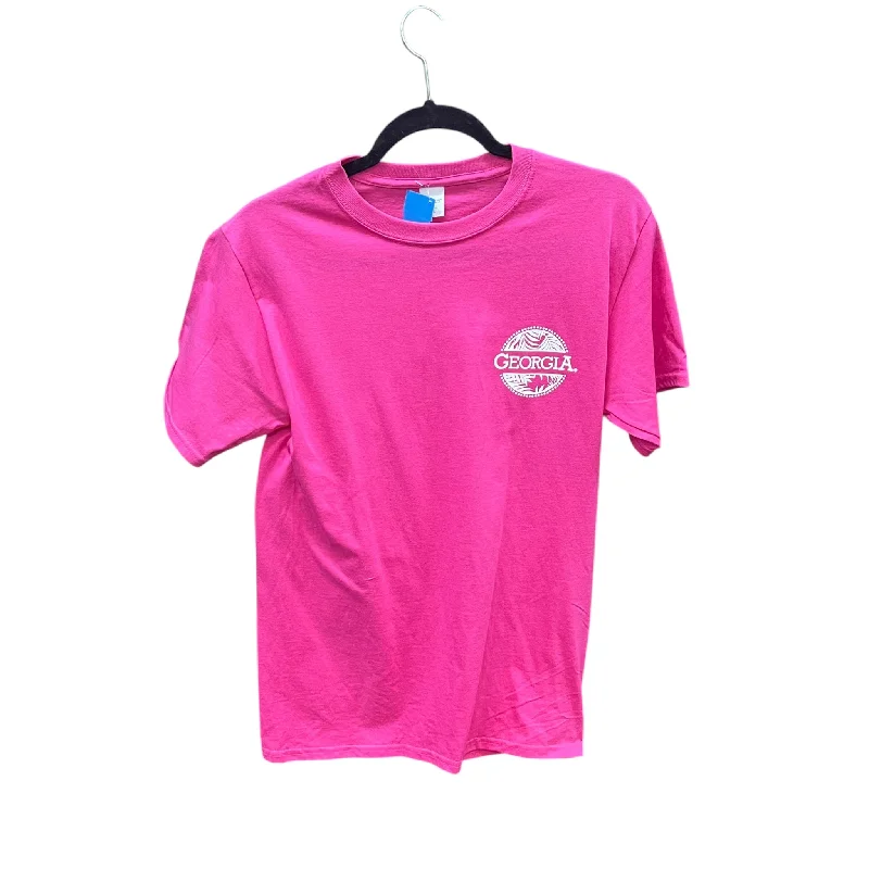 Top Short Sleeve By Hanes In Pink, Size: S