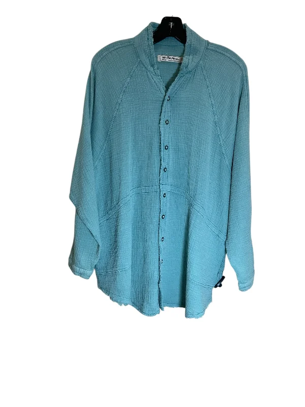 Blouse Long Sleeve By We The Free In Green, Size: M