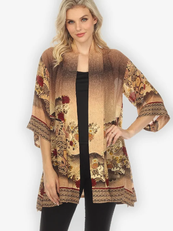 Magic Organic Beauty Milk Coffee Kimono Jacket