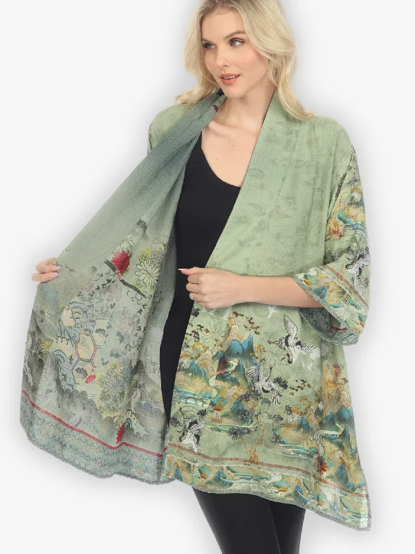 Reversible Silk Kimono Jacket