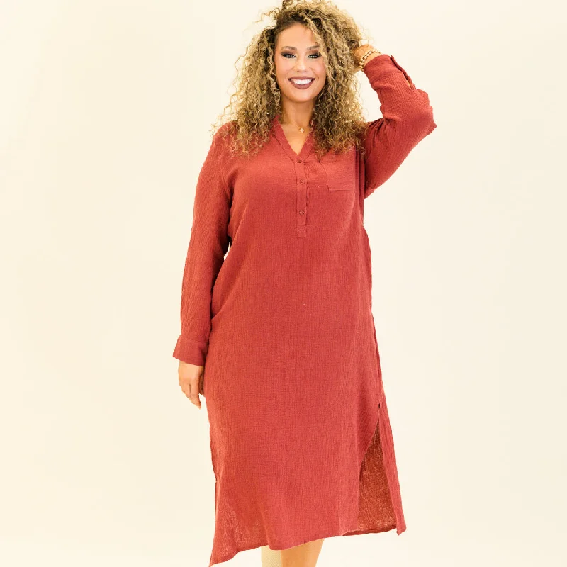 Be Good To Me Maxi Dress, Burgundy