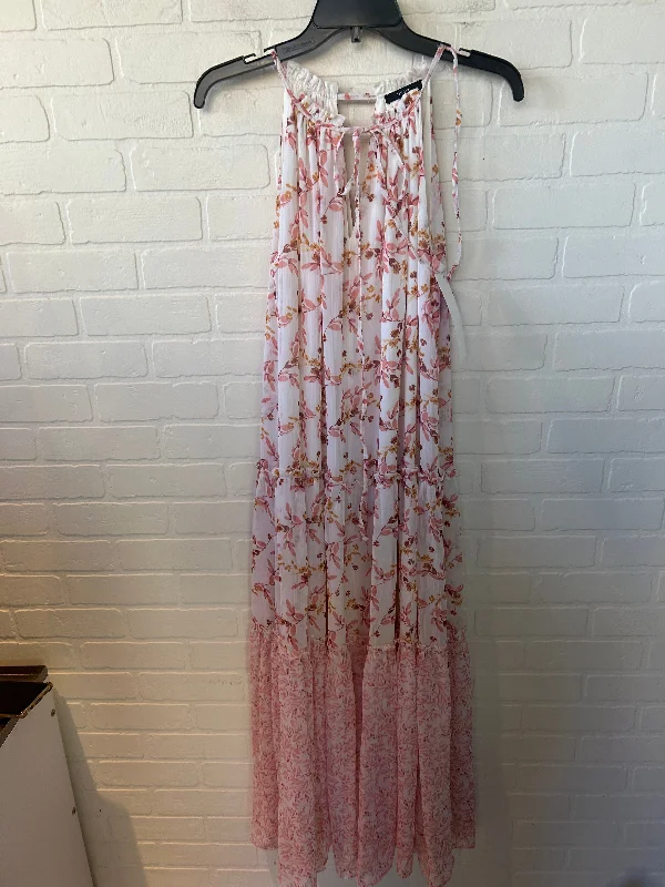 Dress Casual Maxi By DREW In Pink & White, Size: M