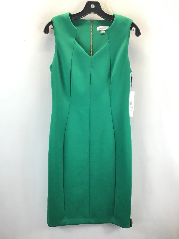 Dress Casual Midi By Calvin Klein In Green, Size: 10