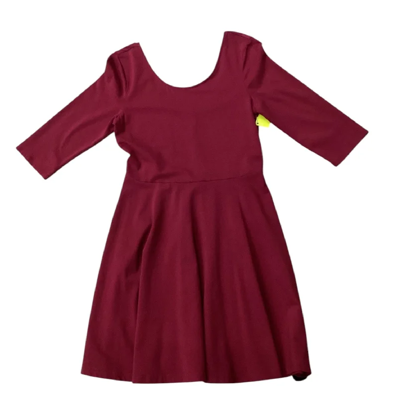 Dress Casual Midi By Express In Red, Size: M