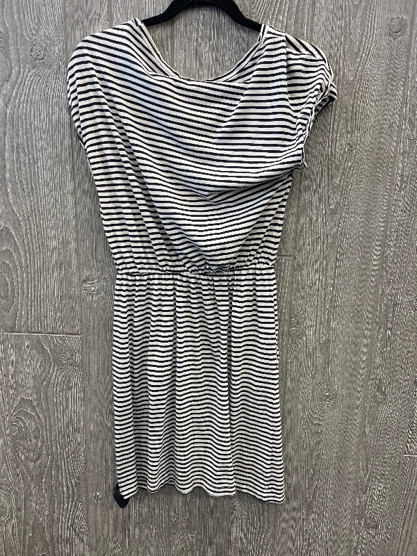 Dress Casual Midi By H&m In Striped Pattern, Size: S