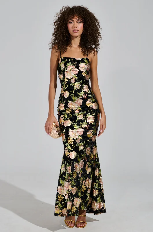 LOVE YOU MORE FLORAL MAXI DRESS