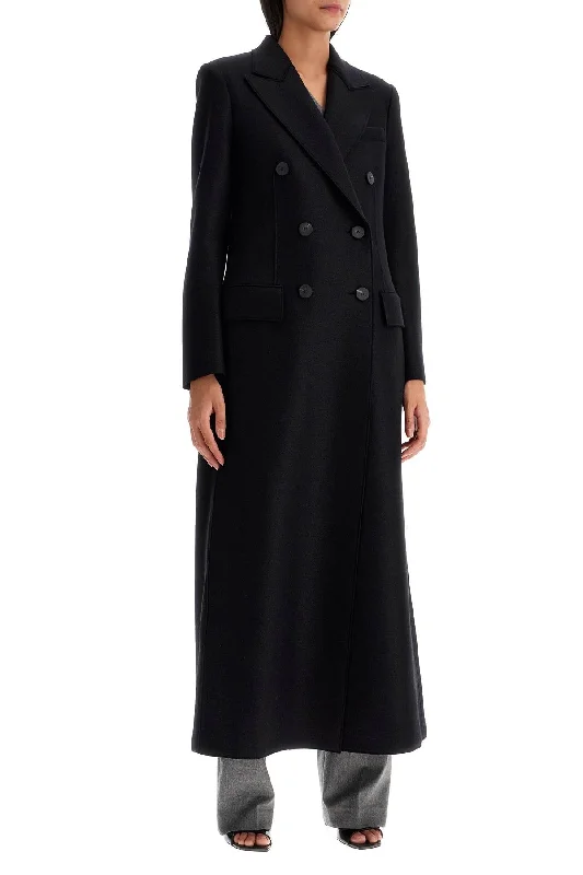 Harris Wharf London Double-Breasted Pressed Wool Coat