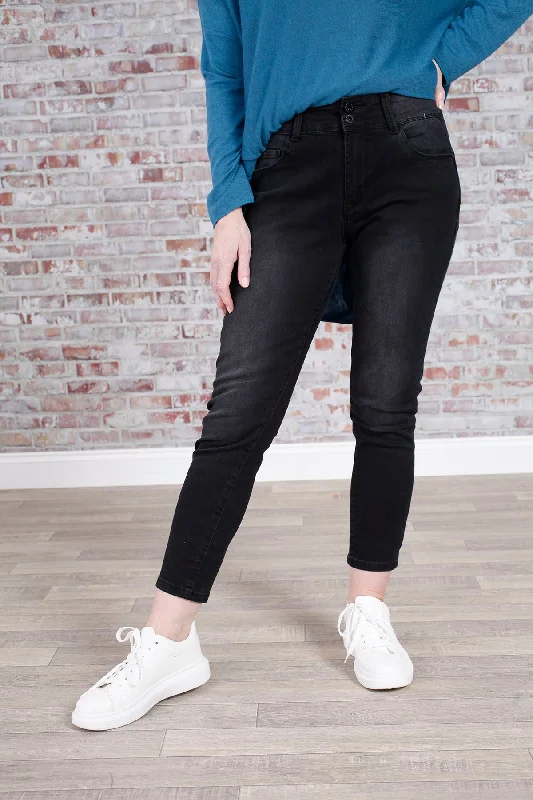 Petra Push Up Black Jeans