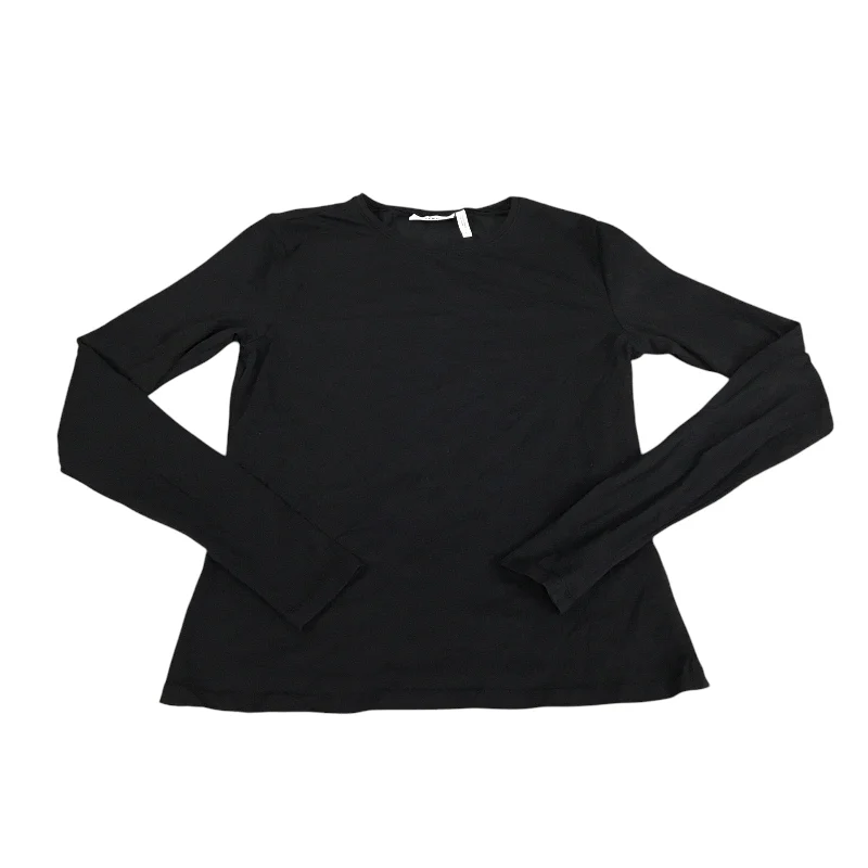 Top Long Sleeve Basic By Clothes Mentor In Black, Size: L