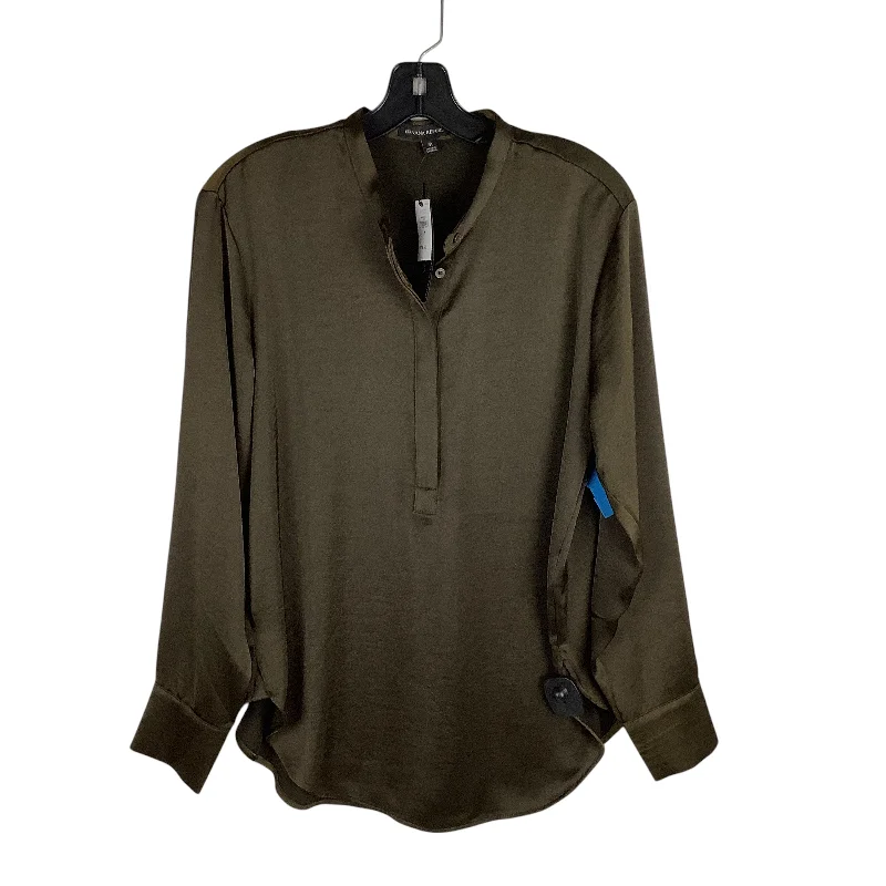 Top Long Sleeve By Banana Republic In Brown, Size: M