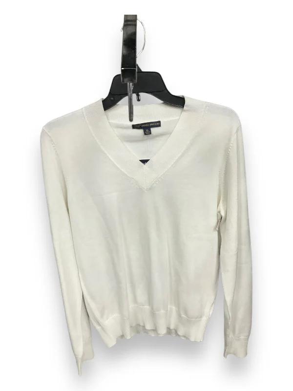 Top Long Sleeve By Brooks Brothers In White, Size: Xl