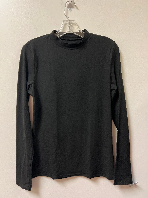 Top Long Sleeve By Clothes Mentor In Black, Size: M