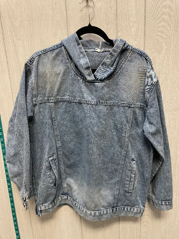 Top Long Sleeve By Clothes Mentor In Blue Denim, Size: M