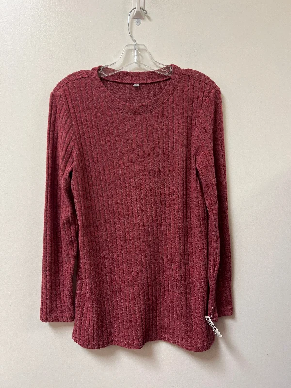 Top Long Sleeve By Clothes Mentor In Red, Size: S