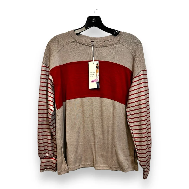 Top Long Sleeve By Cmf In Beige, Size: Xs