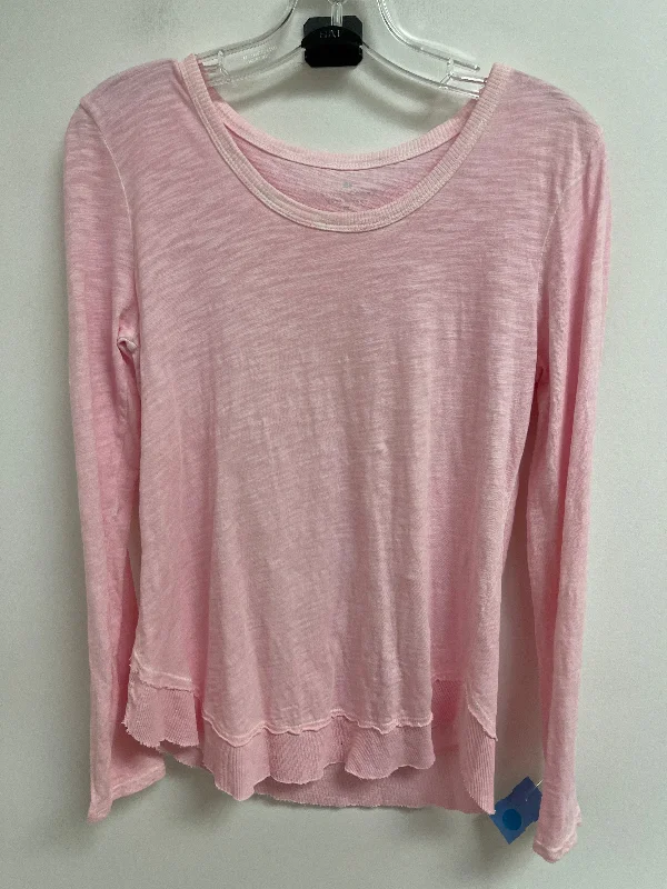 Top Long Sleeve By Elliott Lauren In Pink, Size: Xs