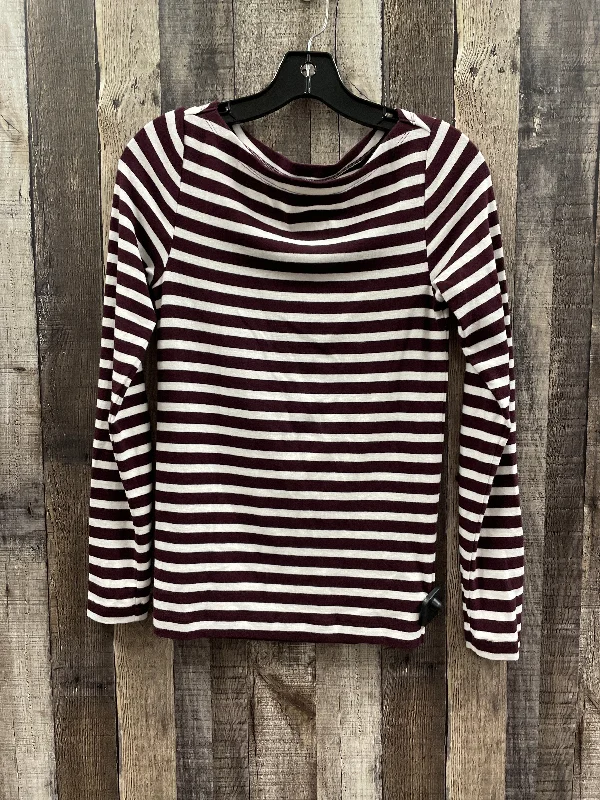 Top Long Sleeve By Gap In Striped Pattern, Size: S