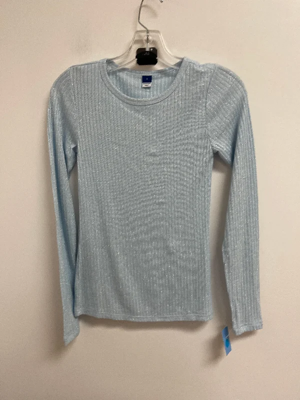 Top Long Sleeve By Old Navy In Blue, Size: S