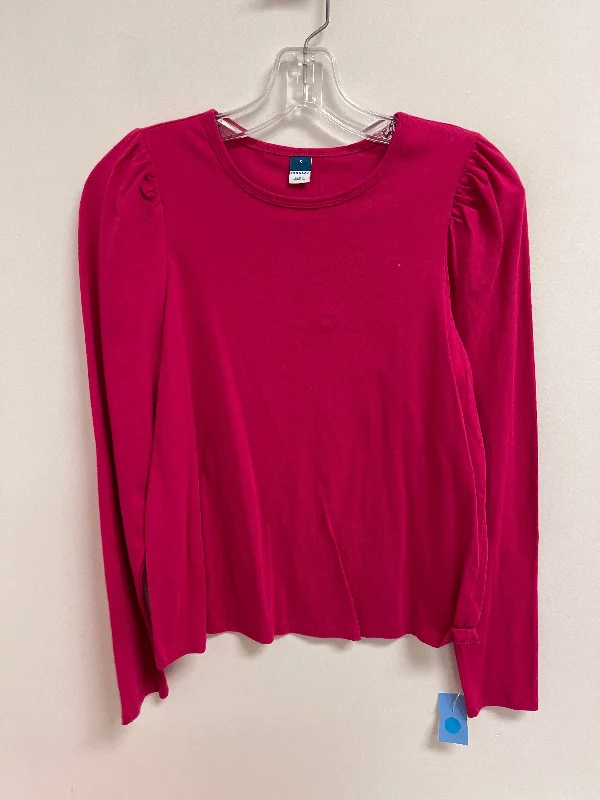 Top Long Sleeve By Old Navy In Pink, Size: S