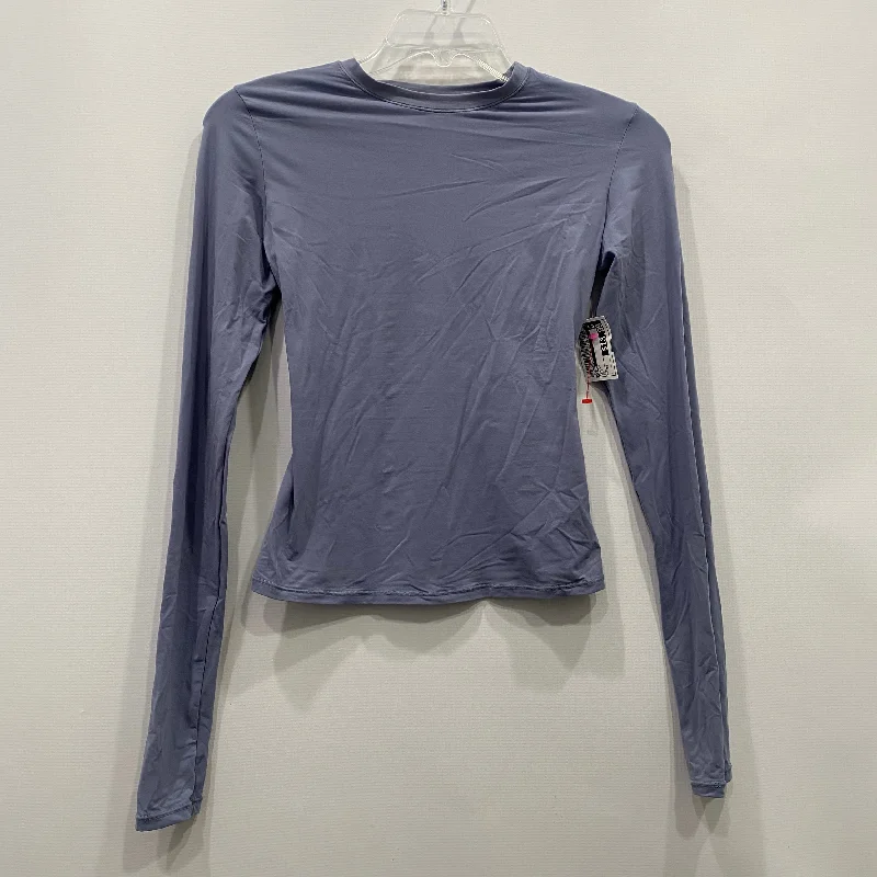 Top Long Sleeve By Skims In Blue, Size: Xs