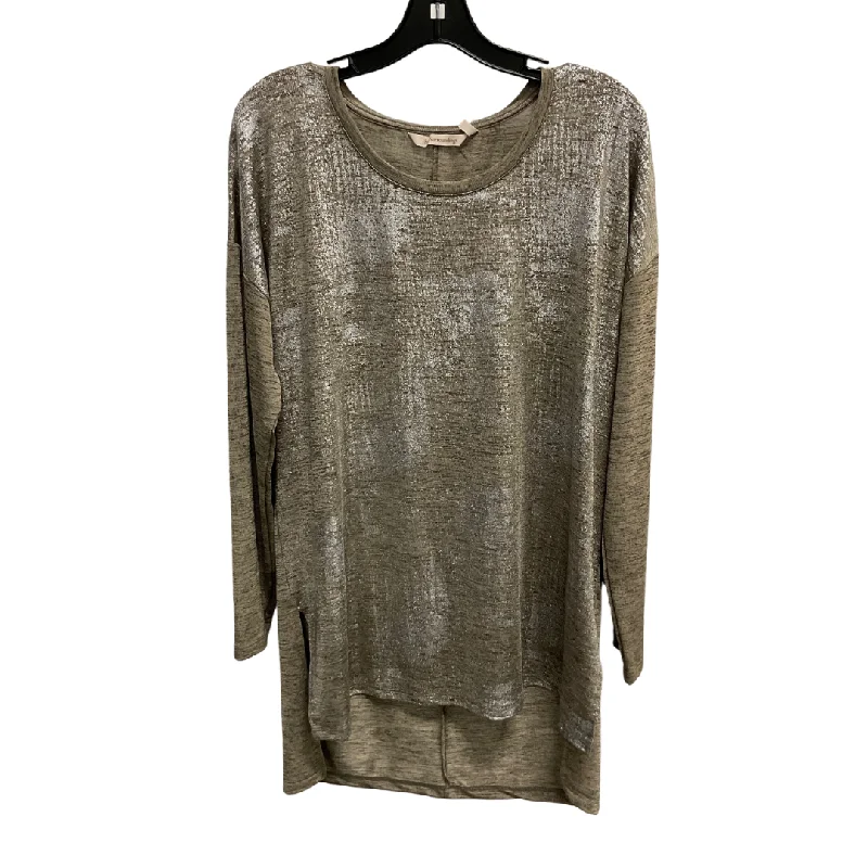 Top Long Sleeve By Soft Surroundings In Gold, Size: L