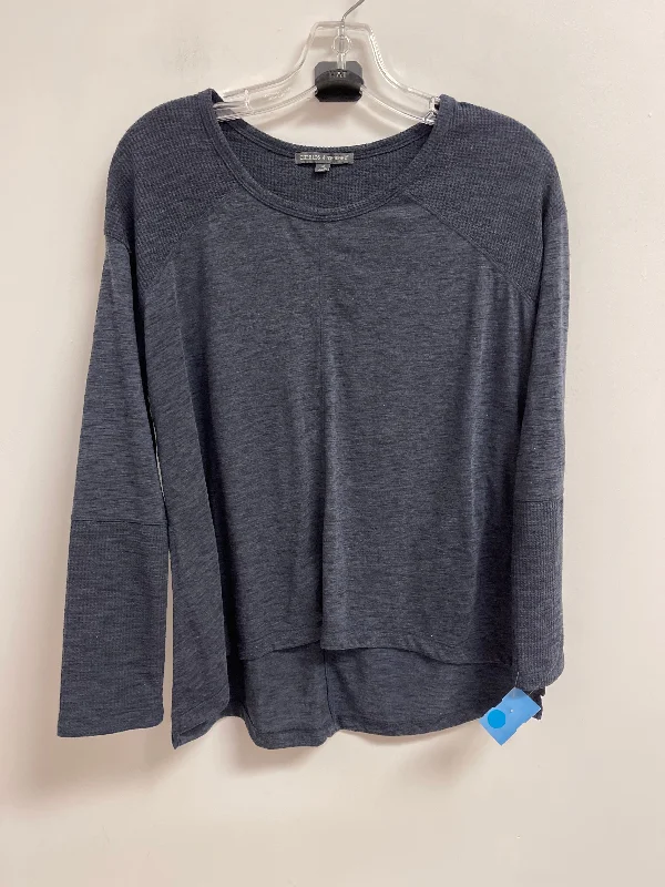 Top Long Sleeve By Threads 4 Thought In Navy, Size: S