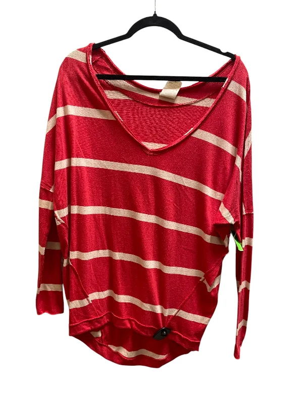 Top Long Sleeve By We The Free In Red, Size: Xs