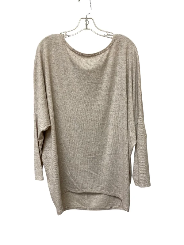 Top Long Sleeve By White House Black Market In Beige, Size: L